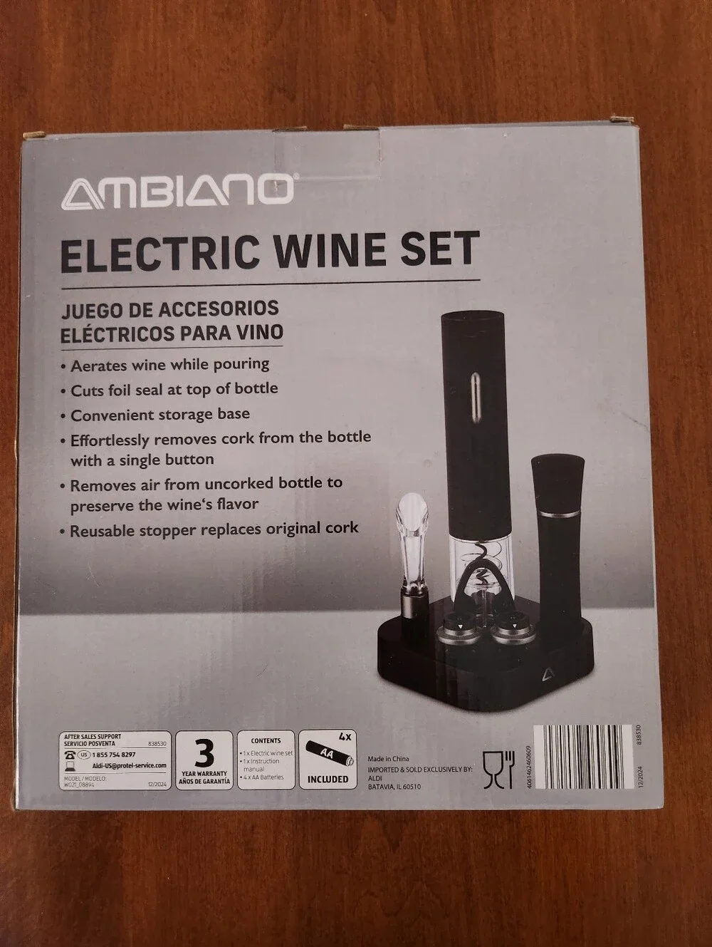 Ambiano Electric Wine Set